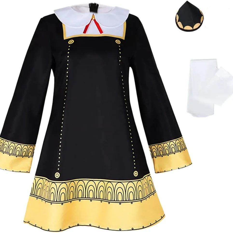 TWSTIV Anya Forger Anime Kimono Costume for Girls - Gomix Brands Outlet